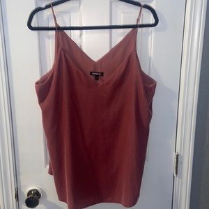 Express dusty rose velvet camisole